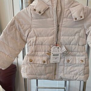 Zara Kids Light Beige Puffer Coat